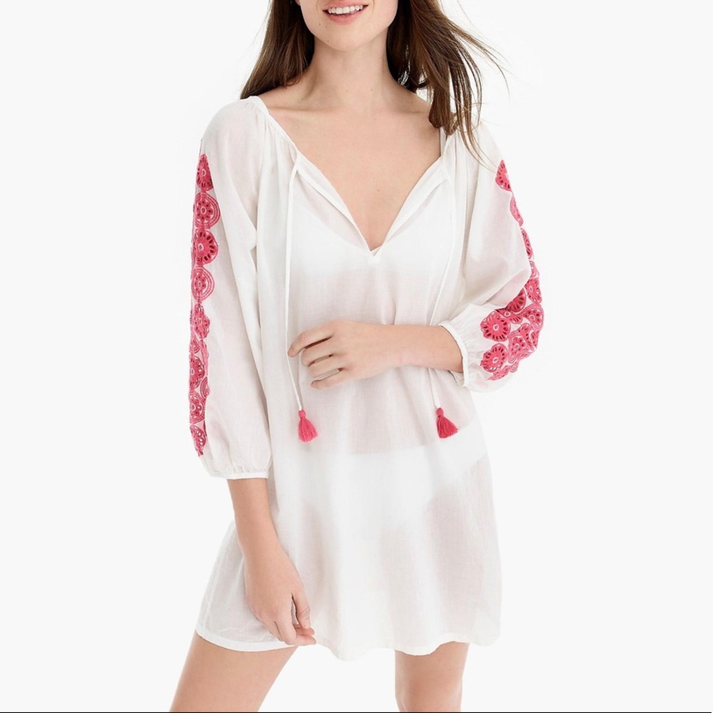 J Crew Eyelet Coverup Beach Tunic Small